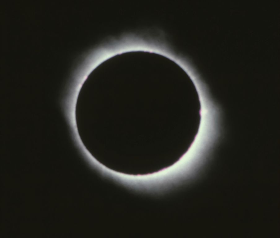 A prominance is becoming visible at the 3:00 o'clock position