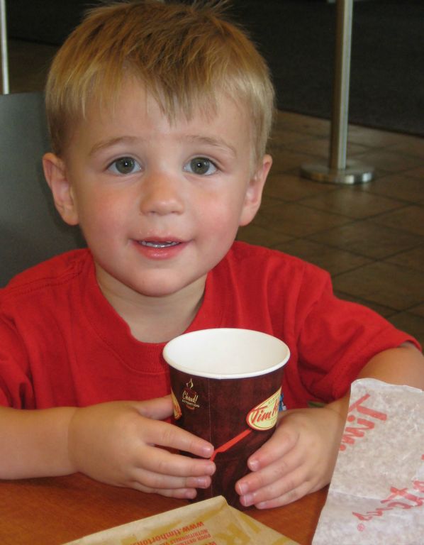 Ben's first visit to Tim Hortons